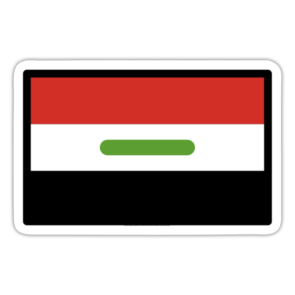 Flag: Iraq Moji Sticker - Emoji.Express - white matte