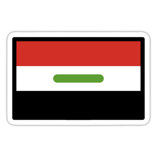 Flag: Iraq Moji Sticker - Emoji.Express - white matte