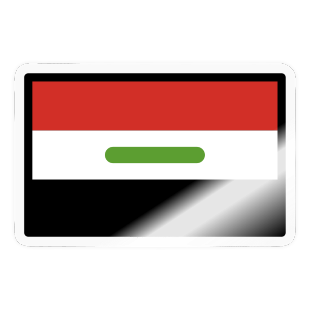 Flag: Iraq Moji Sticker - Emoji.Express - transparent glossy