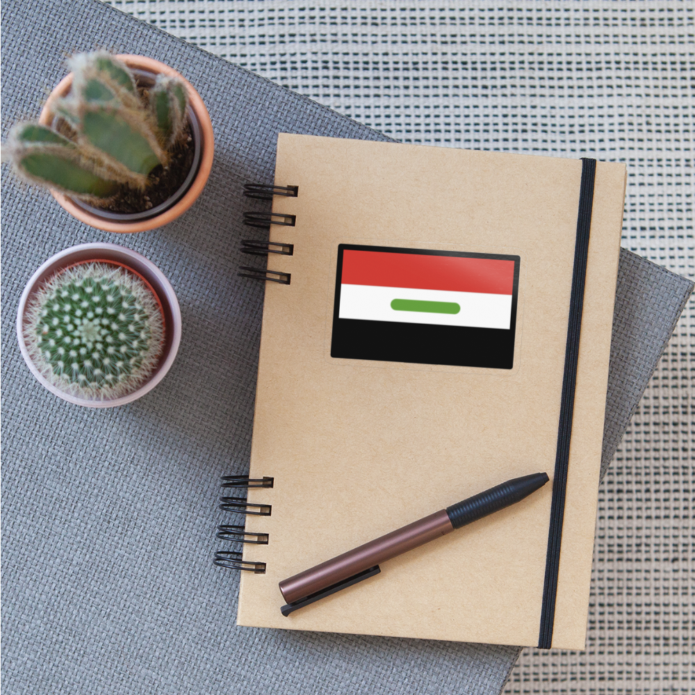 Flag: Iraq Moji Sticker - Emoji.Express - transparent glossy