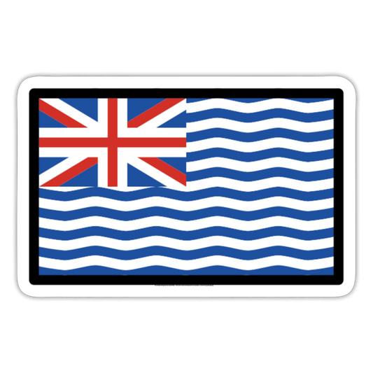 Flag: British Indian Ocean Territory Moji Sticker - Emoji.Express - white matte
