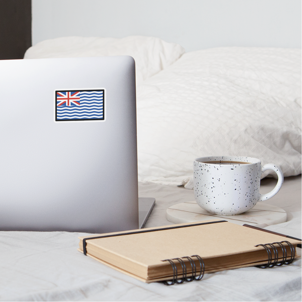 Flag: British Indian Ocean Territory Moji Sticker - Emoji.Express - white matte