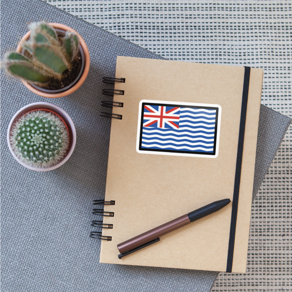 Flag: British Indian Ocean Territory Moji Sticker - Emoji.Express - white glossy