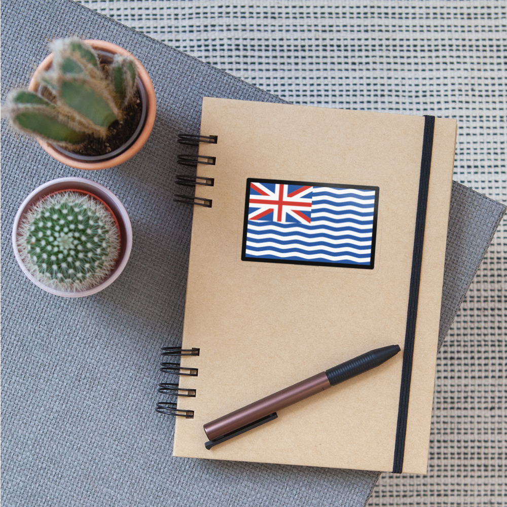 Flag: British Indian Ocean Territory Moji Sticker - Emoji.Express - transparent glossy