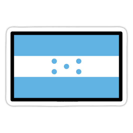 Flag: Honduras Moji Sticker - Emoji.Express - white matte