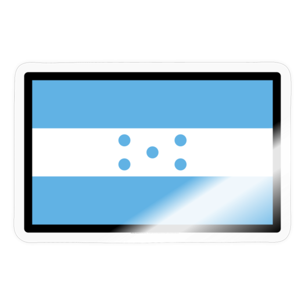 Flag: Honduras Moji Sticker - Emoji.Express - transparent glossy