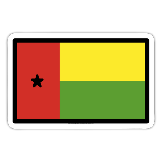Flag: Guinea-Bissau Moji Sticker - Emoji.Express - white matte