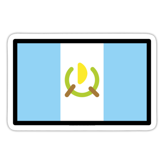 Flag: Guatemala Moji Sticker - Emoji.Express - white matte