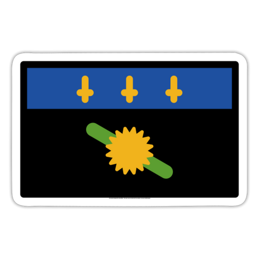 Flag: Guadeloupe Moji Sticker - Emoji.Express - white matte