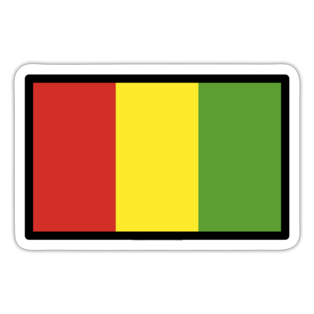 Flag: Guinea Moji Sticker - Emoji.Express - white matte