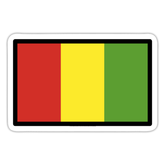 Flag: Guinea Moji Sticker - Emoji.Express - white matte