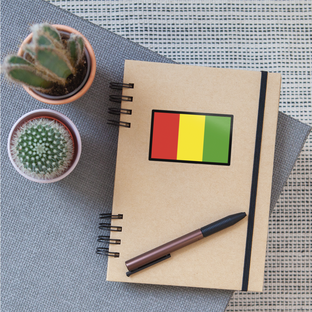 Flag: Guinea Moji Sticker - Emoji.Express - transparent glossy