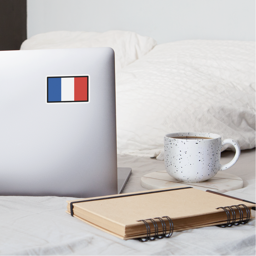 Flag: France Moji Sticker - Emoji.Express - white matte