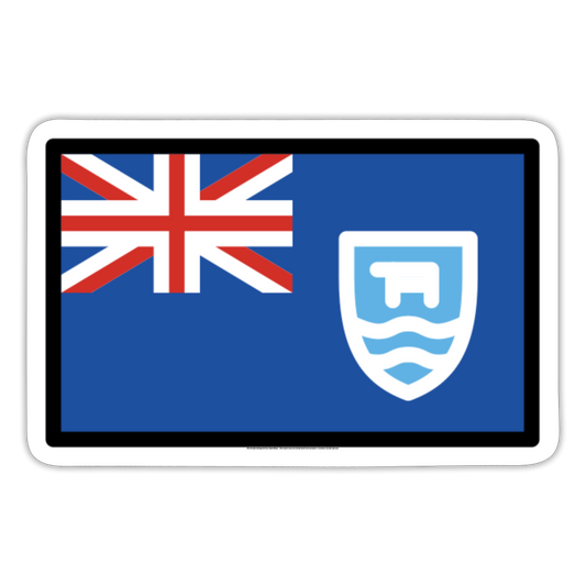Flag: Falkland Islands Moji Sticker - Emoji.Express - white matte