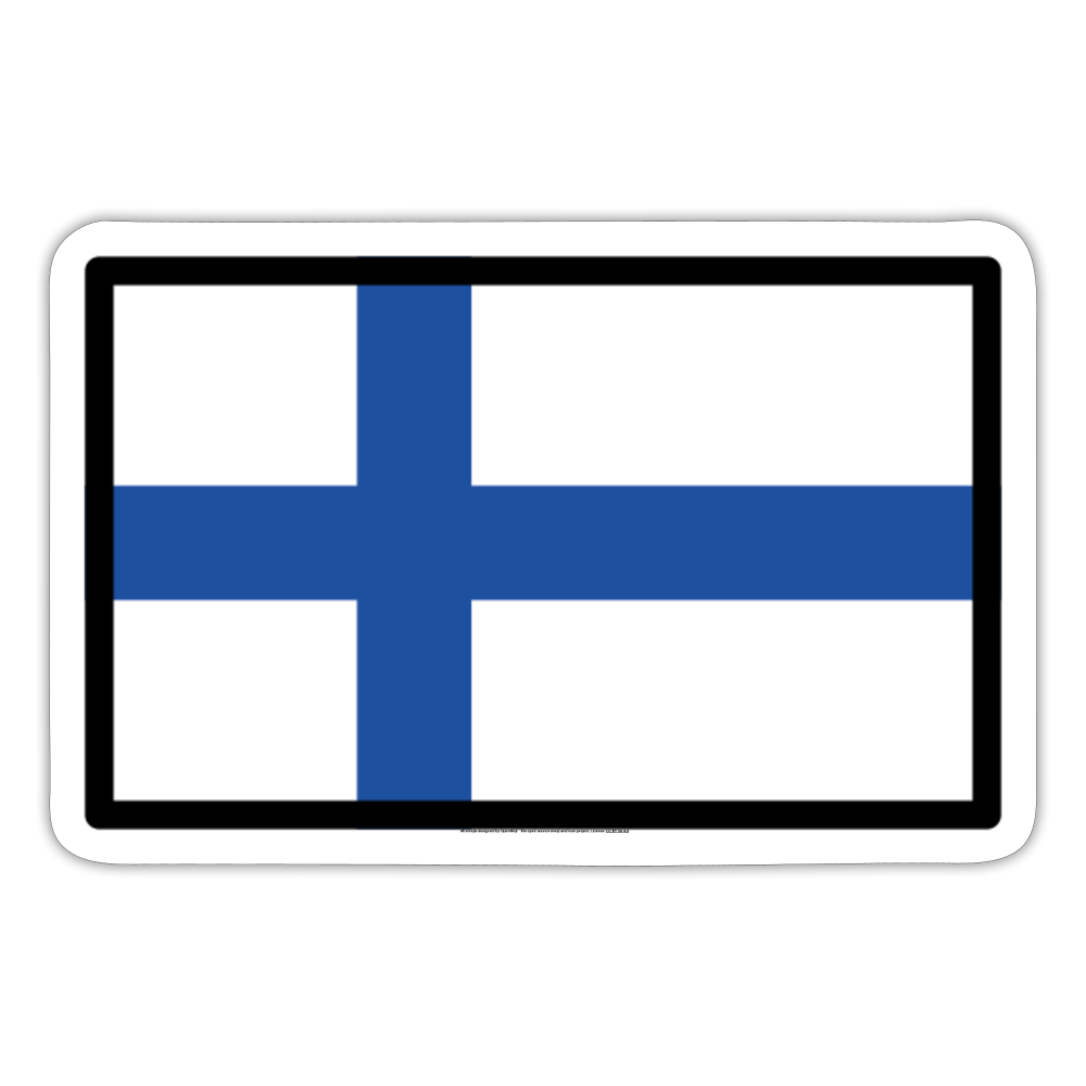 Flag: Finland Moji Sticker - Emoji.Express - white matte