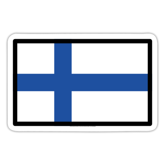 Flag: Finland Moji Sticker - Emoji.Express - white matte