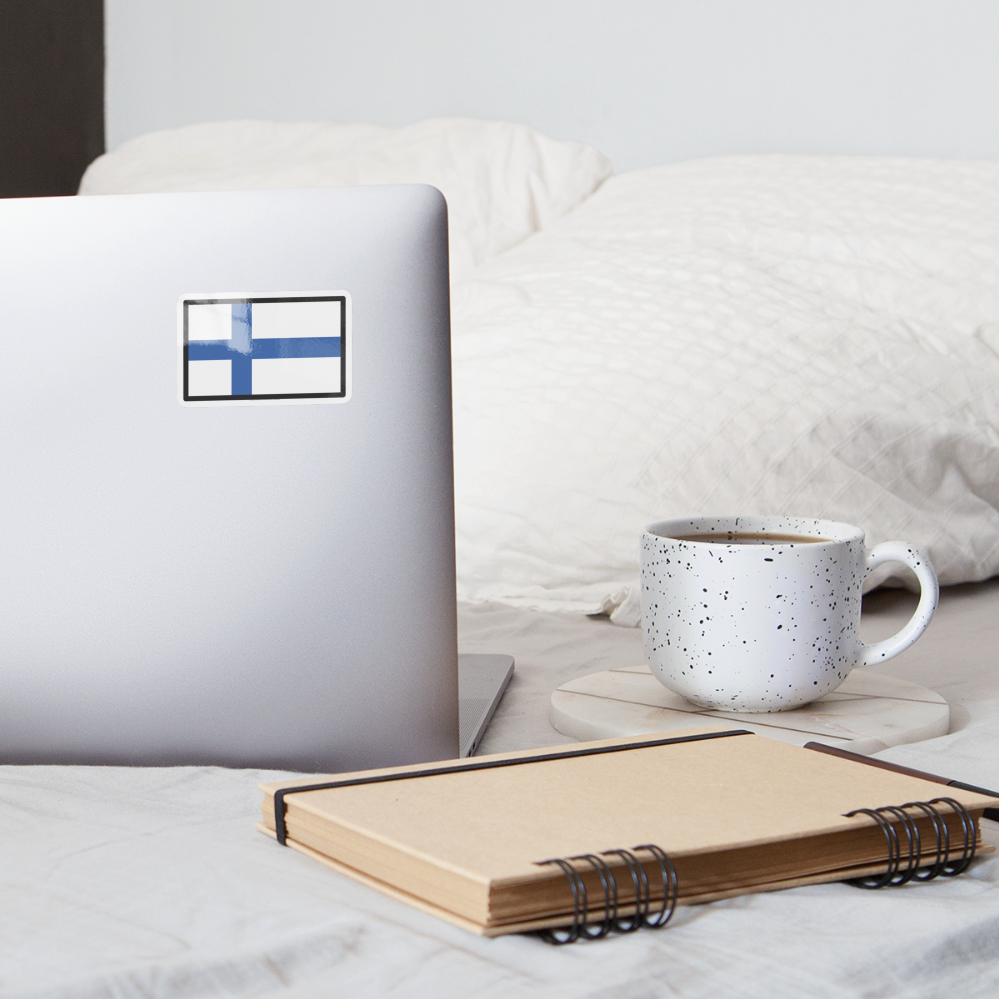 Flag: Finland Moji Sticker - Emoji.Express - white glossy