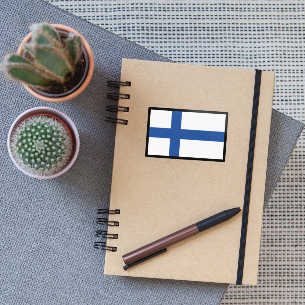 Flag: Finland Moji Sticker - Emoji.Express - transparent glossy