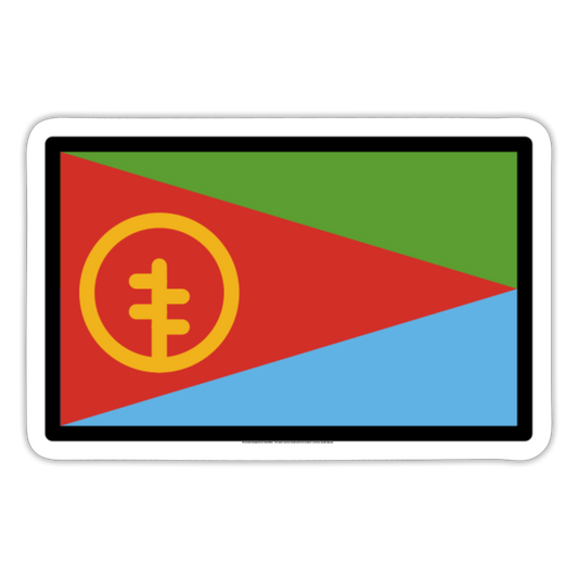 Flag: Eritrea Moji Sticker - Emoji.Express - white matte