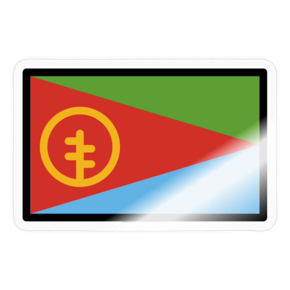 Flag: Eritrea Moji Sticker - Emoji.Express - transparent glossy