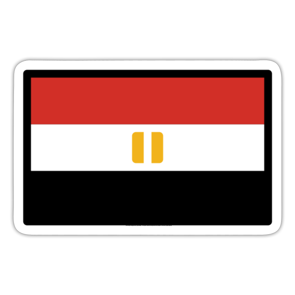 Flag: Egypt Moji Sticker - Emoji.Express - white matte