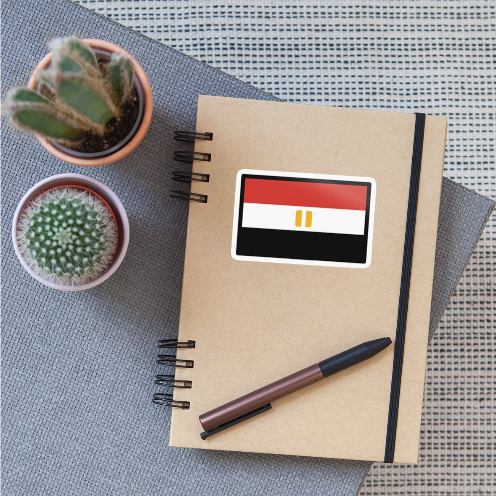 Flag: Egypt Moji Sticker - Emoji.Express - white glossy