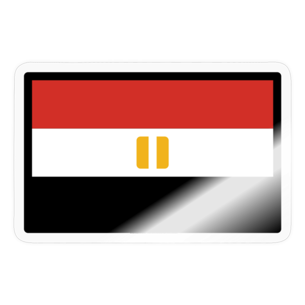 Flag: Egypt Moji Sticker - Emoji.Express - transparent glossy