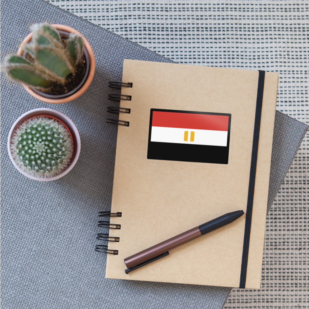 Flag: Egypt Moji Sticker - Emoji.Express - transparent glossy