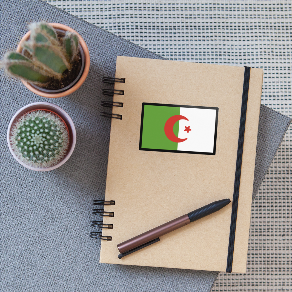 Flag: Algeria Moji Sticker - Emoji.Express - transparent glossy