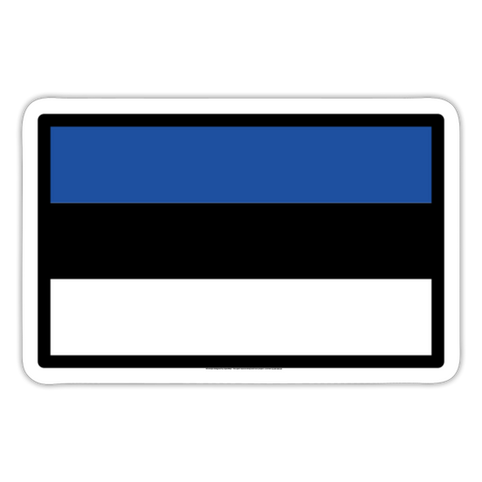 Flag: Estonia Moji Sticker - Emoji.Express - white matte