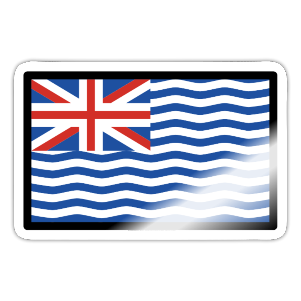 Flag: Diego Garcia Moji Sticker - Emoji.Express - white glossy