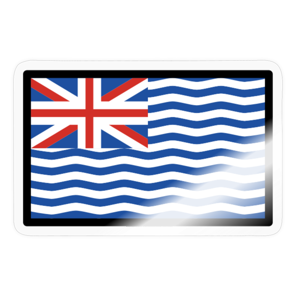 Flag: Diego Garcia Moji Sticker - Emoji.Express - transparent glossy