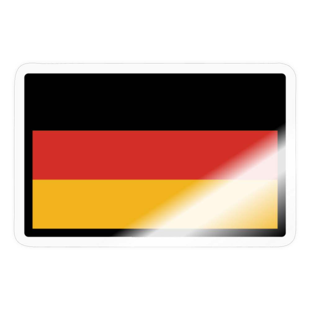 Flag: Germany Moji Sticker - Emoji.Express - transparent glossy