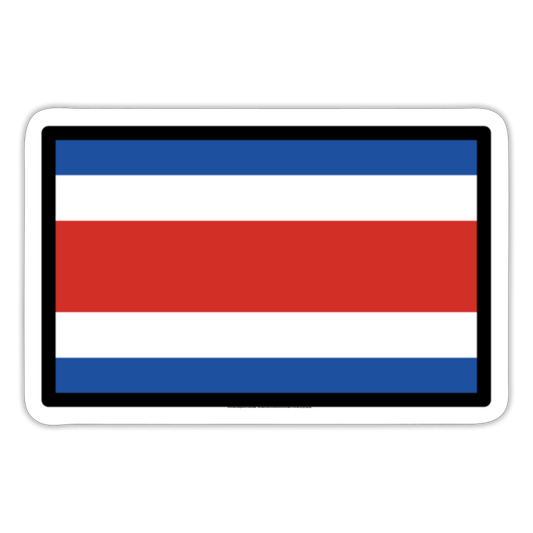 Flag: Costa Rica Moji Sticker - Emoji.Express - white matte