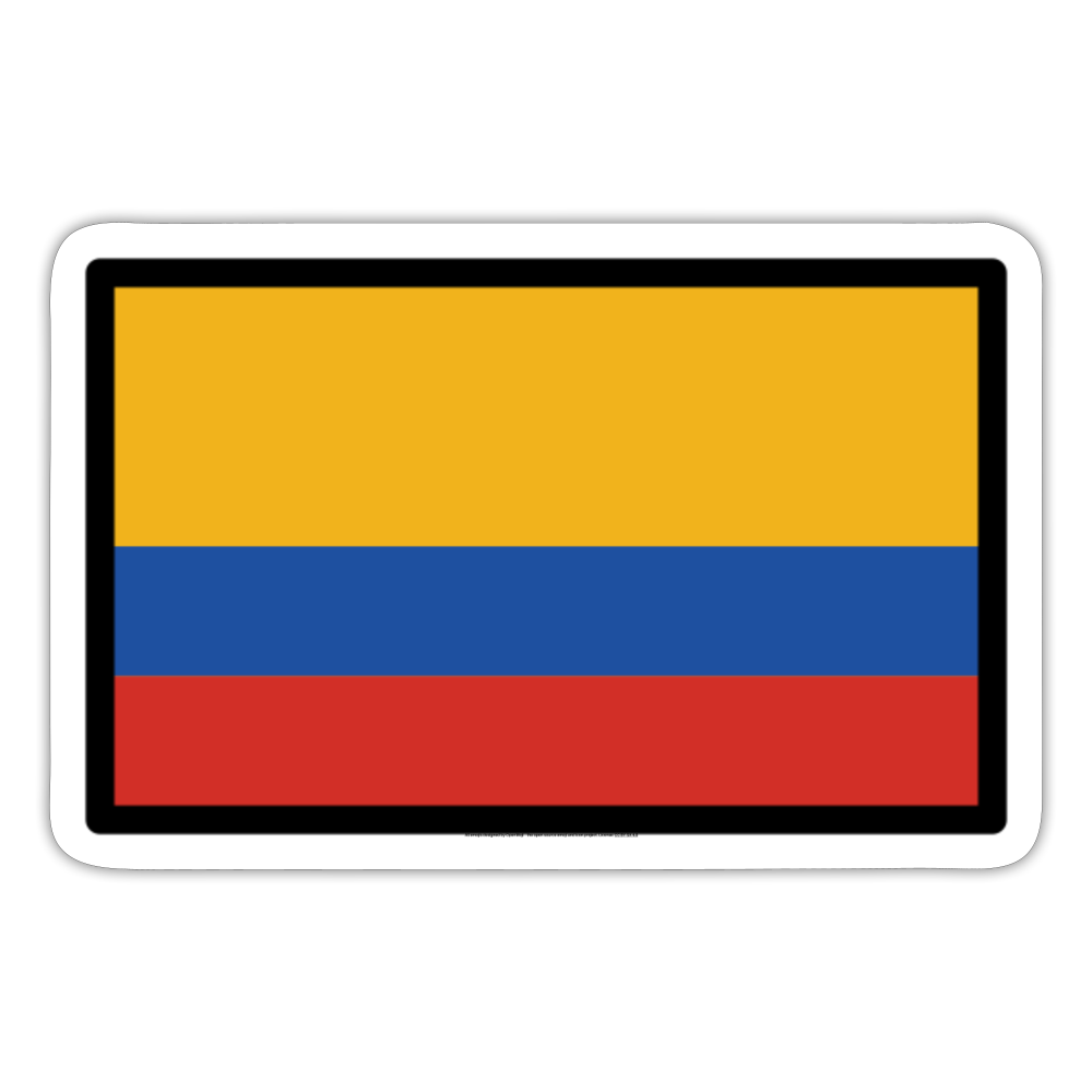 Flag: Colombia Moji Sticker - Emoji.Express - white matte