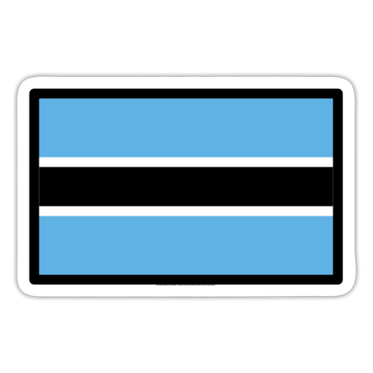 Flag: Botswana Moji Sticker - Emoji.Express - white matte