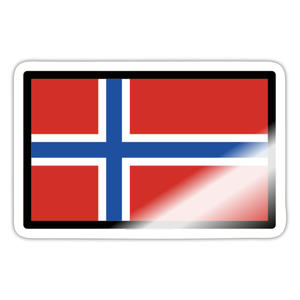 Flag: Bouvet Island Moji Sticker - Emoji.Express - white glossy