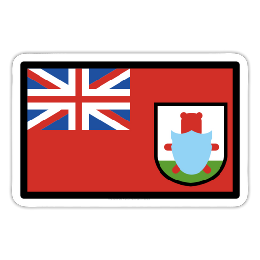 Flag: Bermuda Moji Sticker - Emoji.Express - white matte