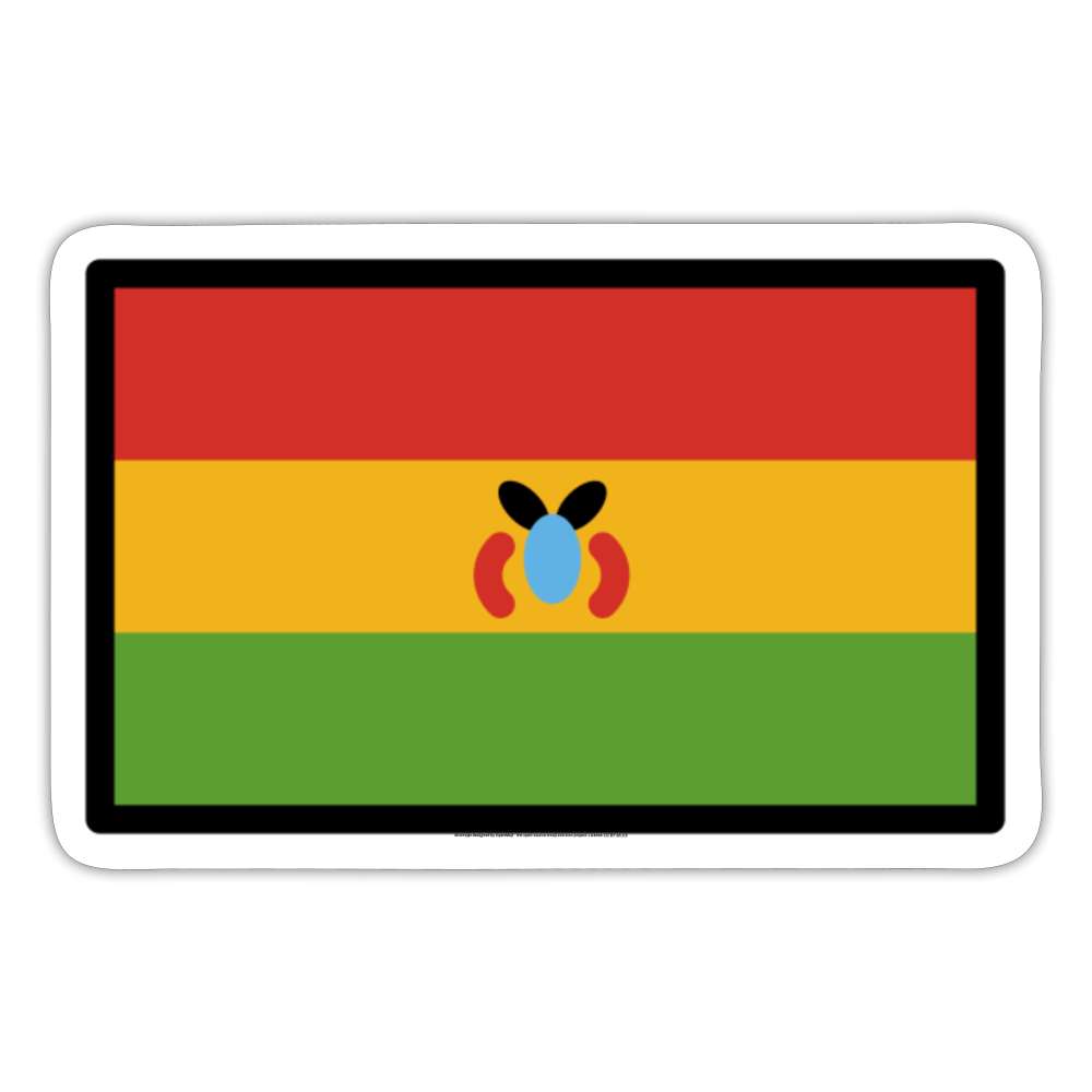 Flag: Bolivia Moji Sticker - Emoji.Express - white matte