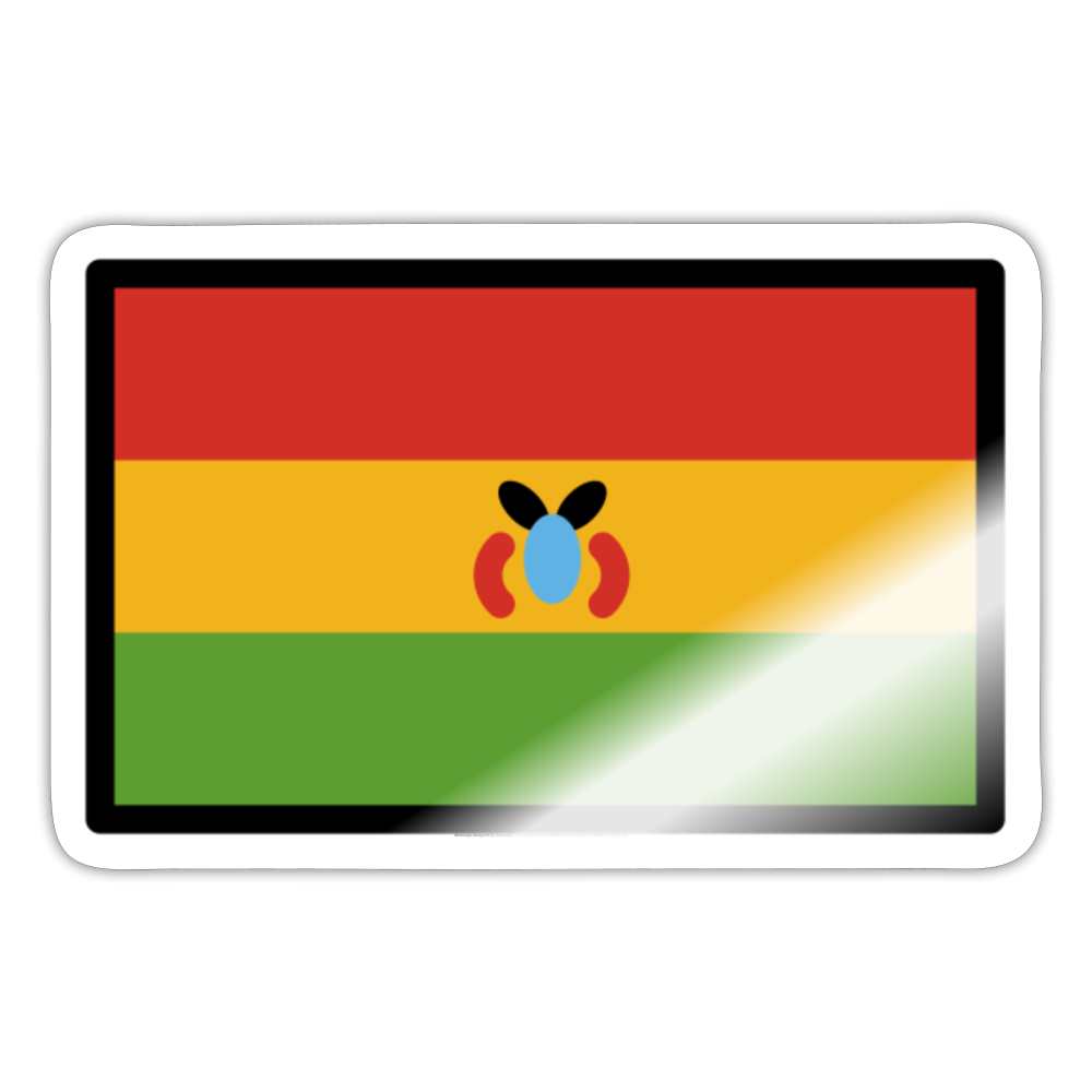 Flag: Bolivia Moji Sticker - Emoji.Express - white glossy