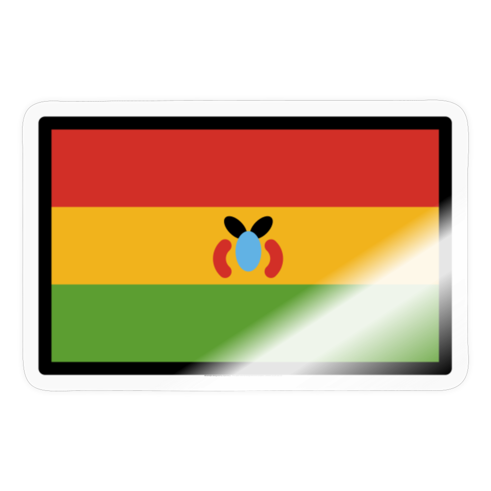 Flag: Bolivia Moji Sticker - Emoji.Express - transparent glossy