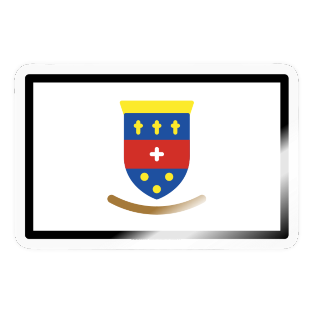 Flag: St. Barthélemy Moji Sticker - Emoji.Express - transparent glossy