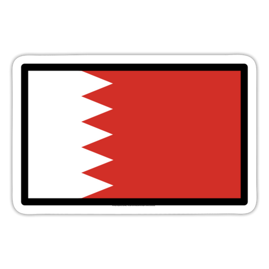 Flag: Bahrain Moji Sticker - Emoji.Express - white matte