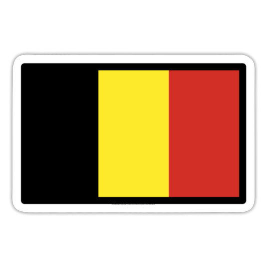 Flag: Belgium Moji Sticker - Emoji.Express - white matte