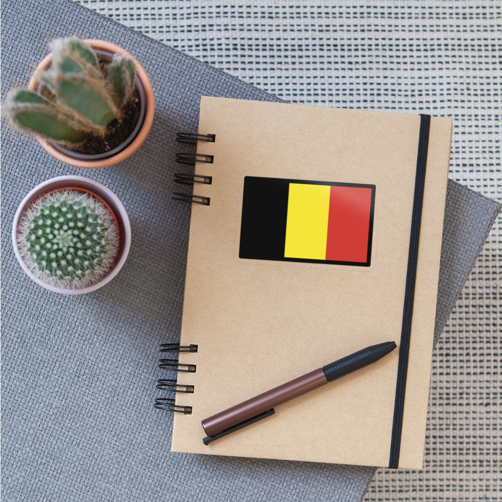 Flag: Belgium Moji Sticker - Emoji.Express - transparent glossy