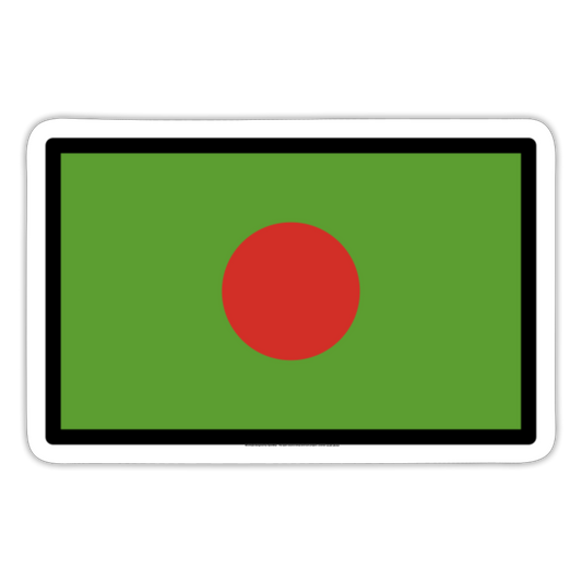 Flag: Bangladesh Moji Sticker - Emoji.Express - white matte