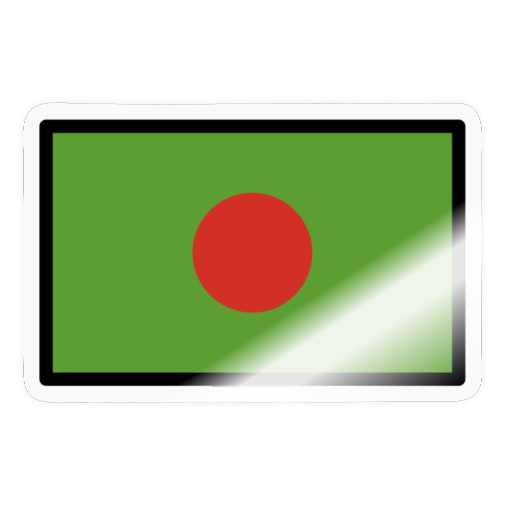 Flag: Bangladesh Moji Sticker - Emoji.Express - transparent glossy