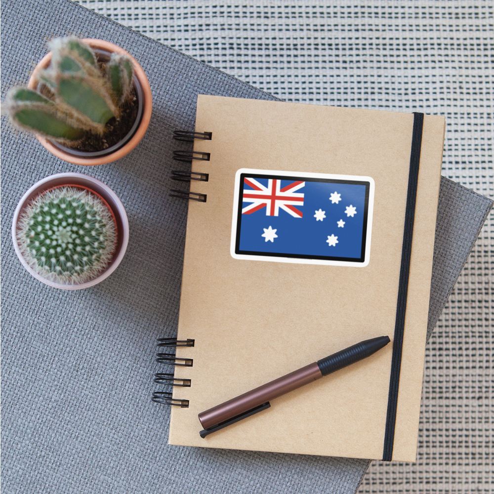 Flag: Australia Moji Sticker - Emoji.Express - white glossy