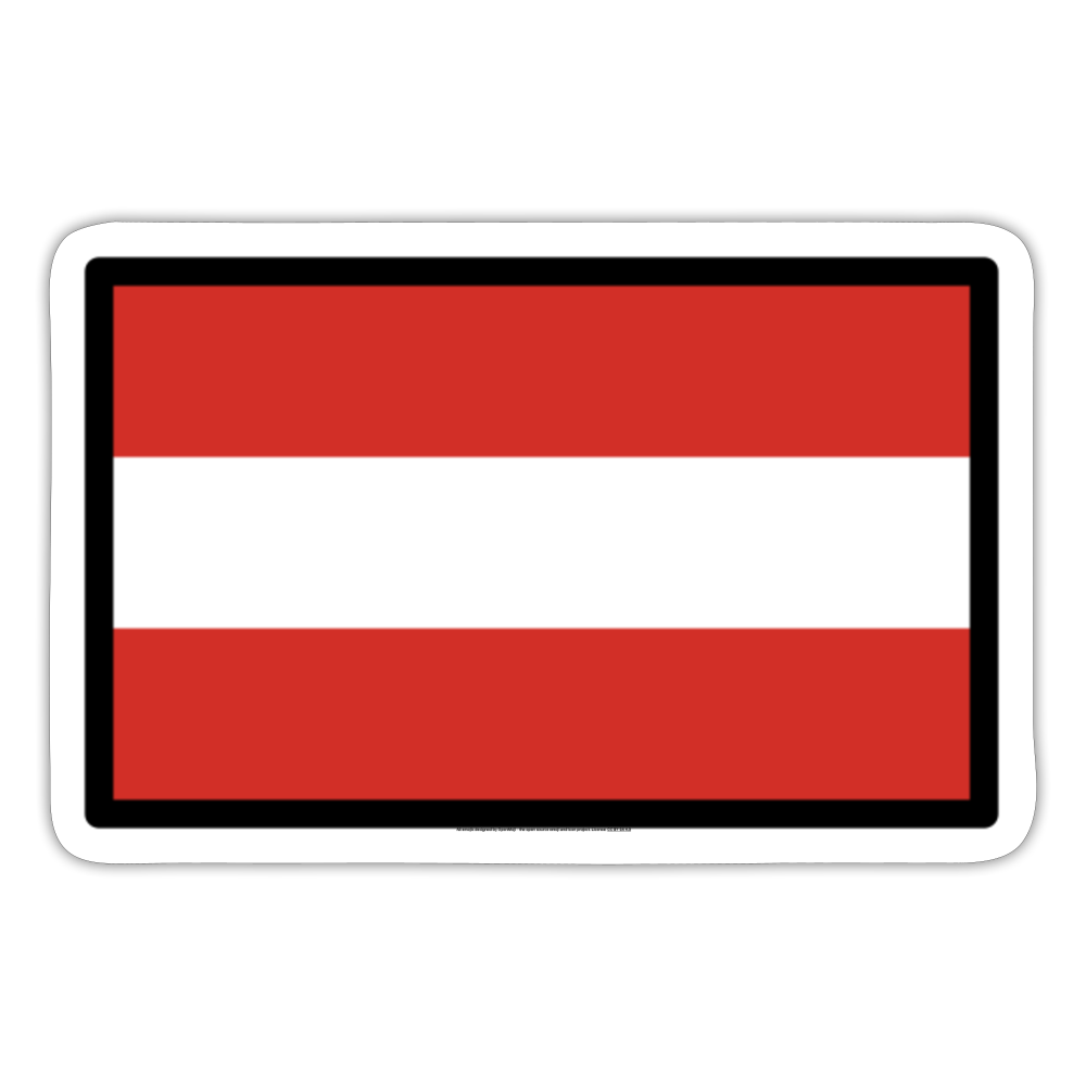 Flag: Austria Moji Sticker - Emoji.Express - white matte