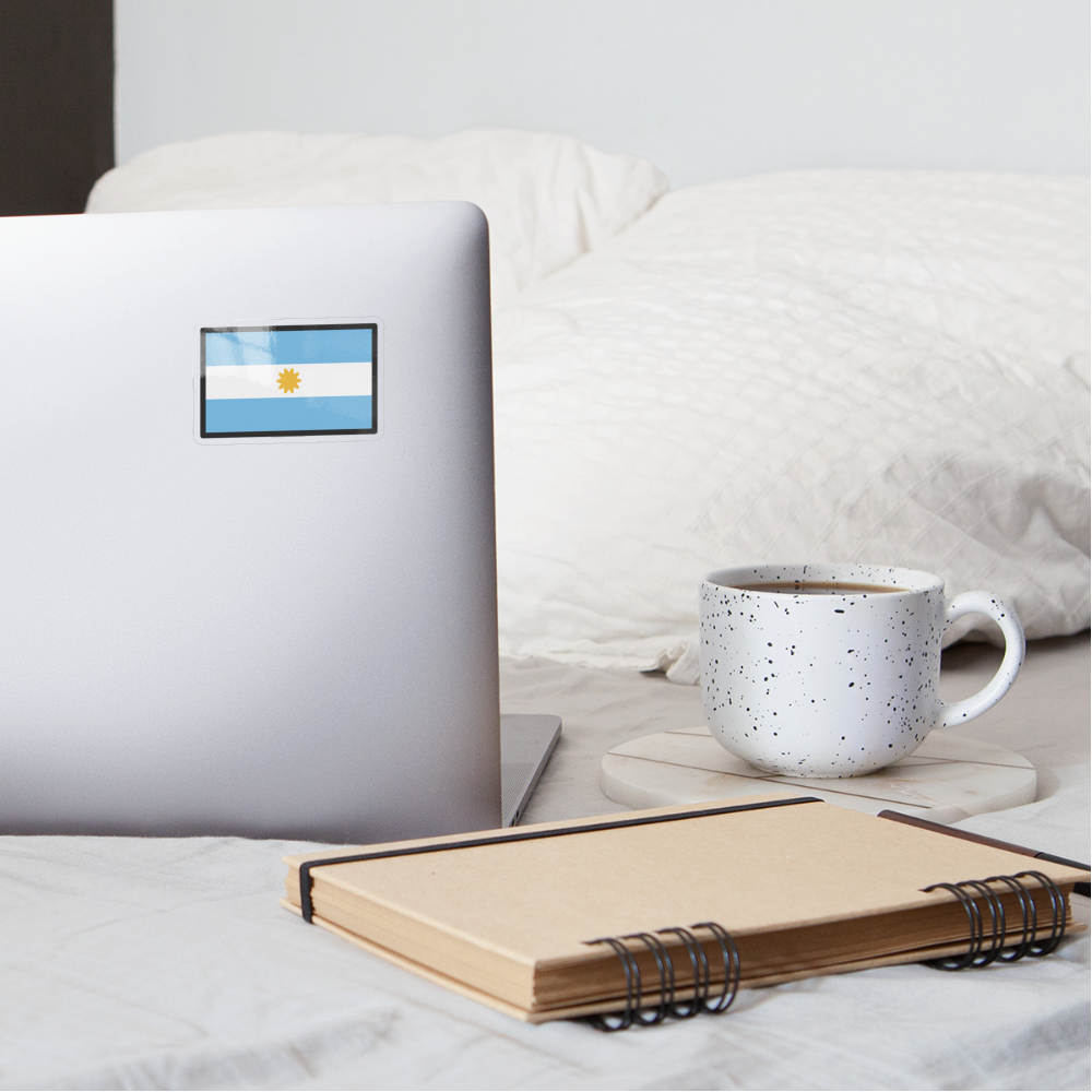 Flag: Argentina Moji Sticker - Emoji.Express - transparent glossy